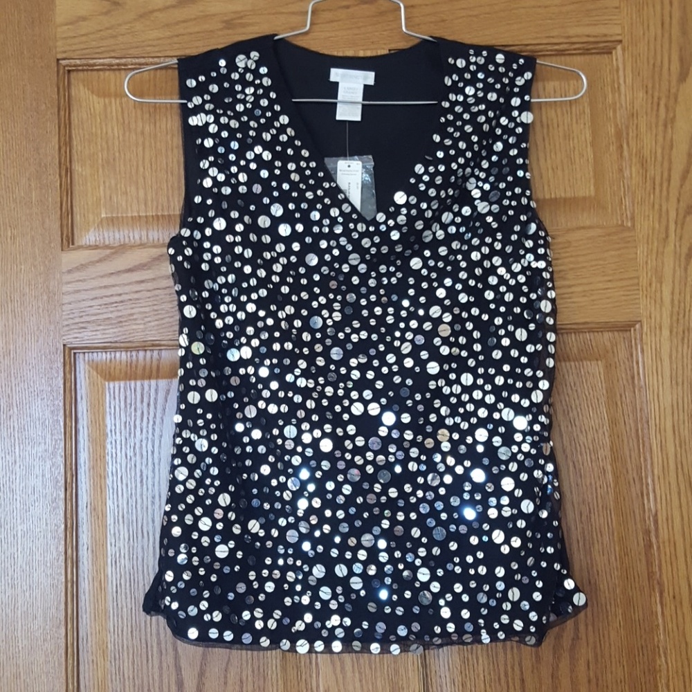 Sleeveless sequin top